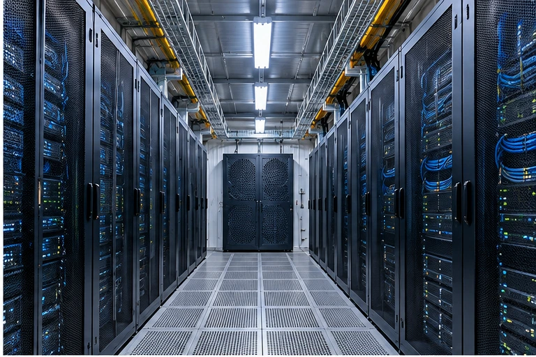 Inside Technocia containerised data centre