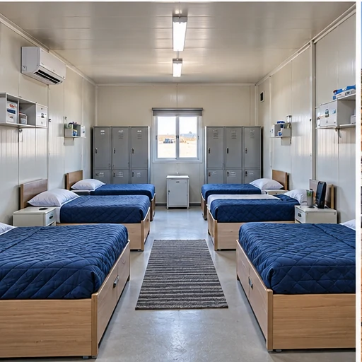 Employee dormitory accommodation container